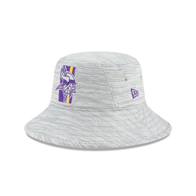 Sapca New Era Minnesota Vikings NFL Official NFL Training Stretch Bucket Hat - Violet